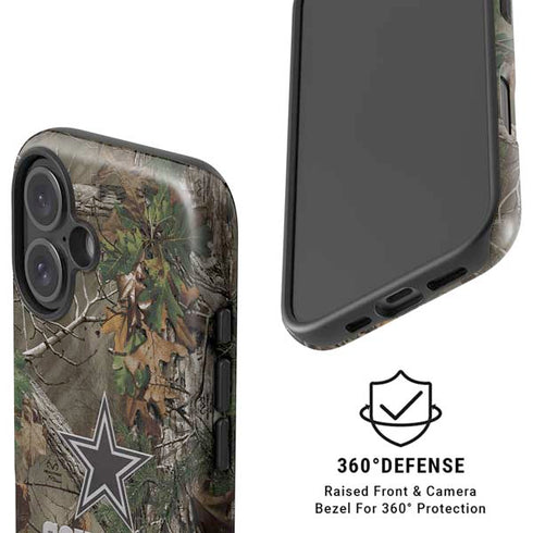NFL Dallas Cowboys Realtree Xtra Green Camo iPhone 16 Plus Magsafe Impact Case